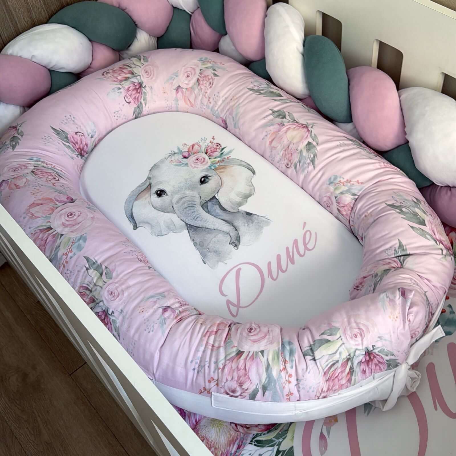 Nest - Elephant Flower 02 baby nursery snuggle nests South Africa