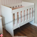 Small Wooden Cot - White - B0256