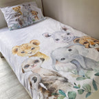 Toddler Bedding Set - Safari Animals 01 baby neutral nursery linen set South Africa