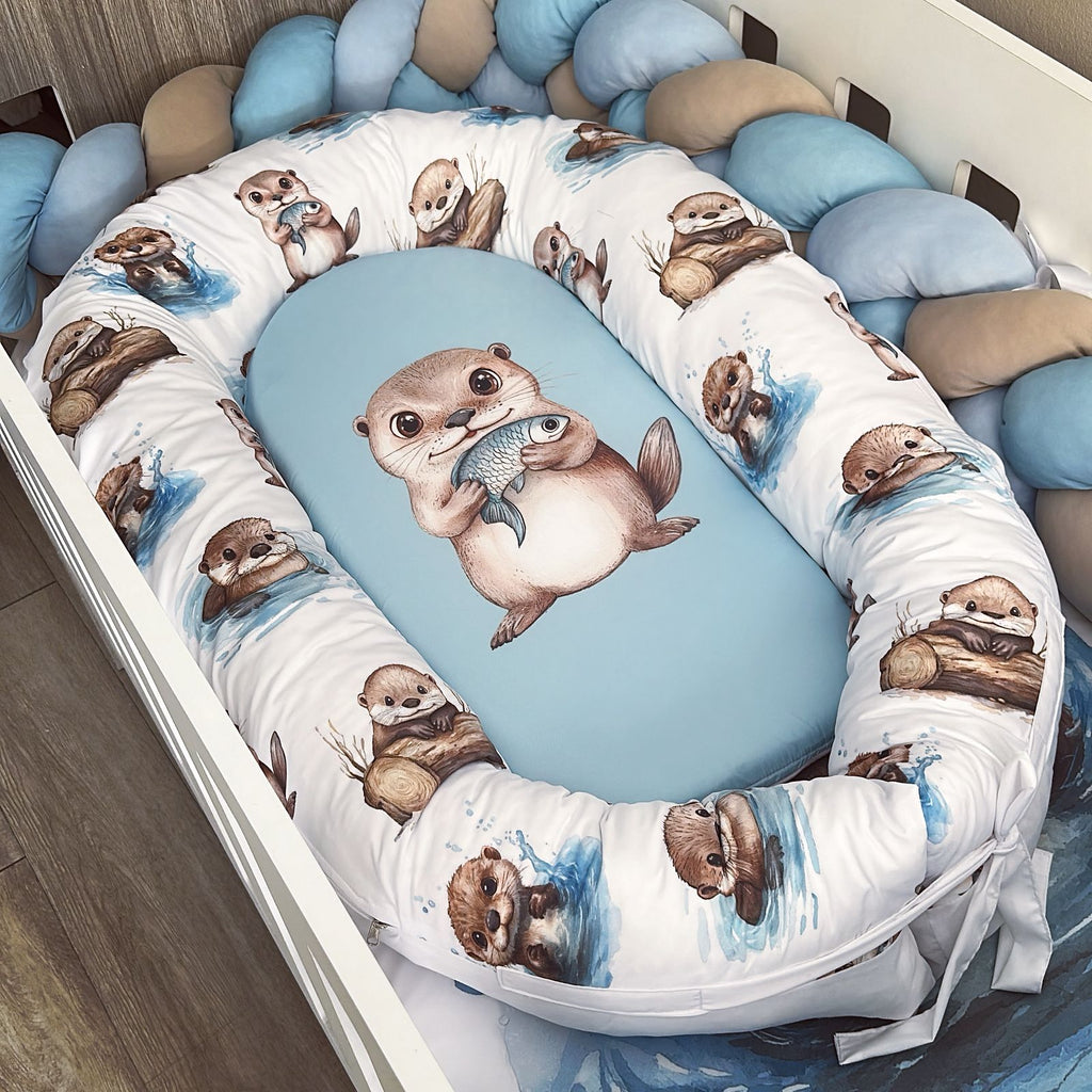Nest - Blue Otter 01 baby nursery snuggle nests South Africa