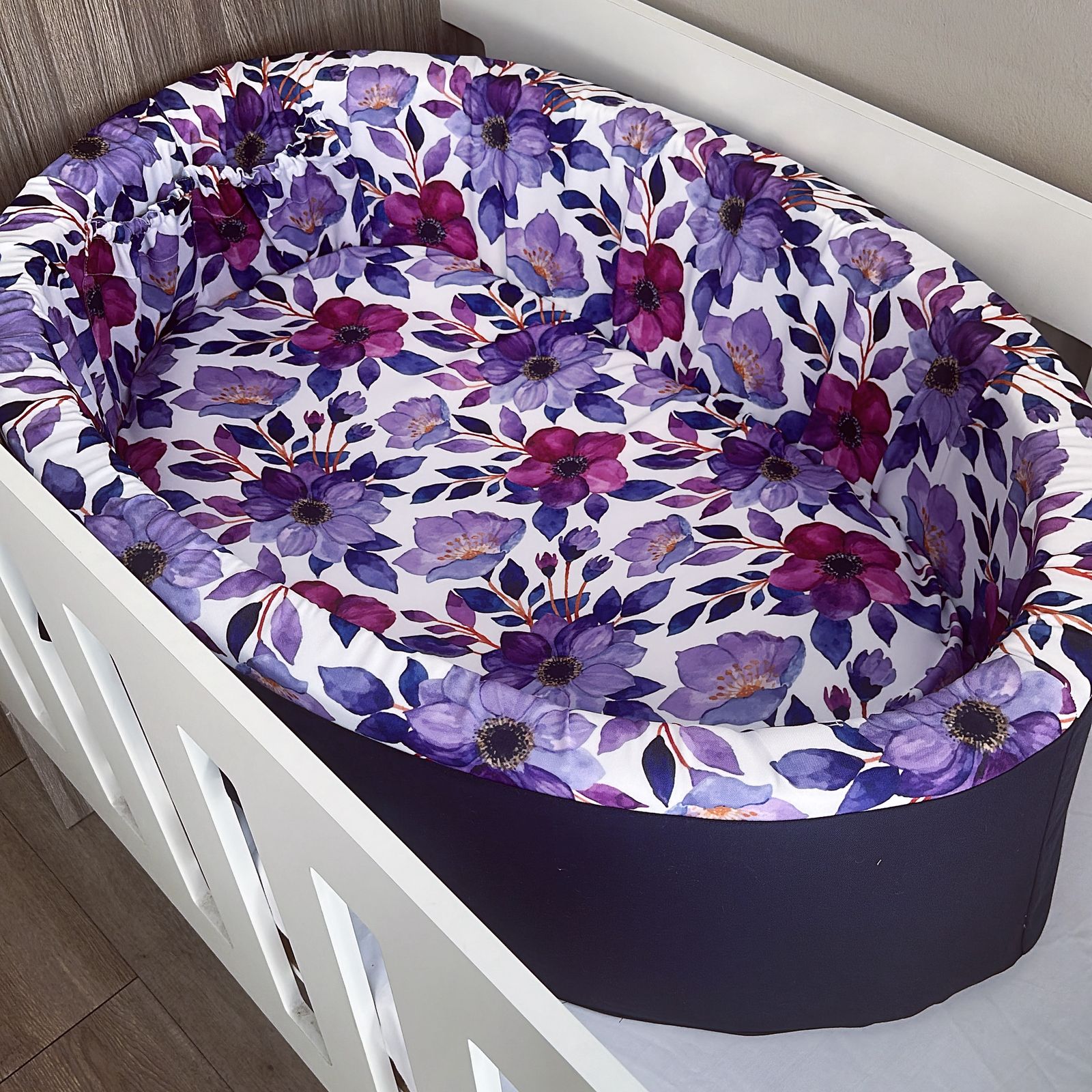 Carry Cot - Purple Flower 01 baby carry cots South Africa