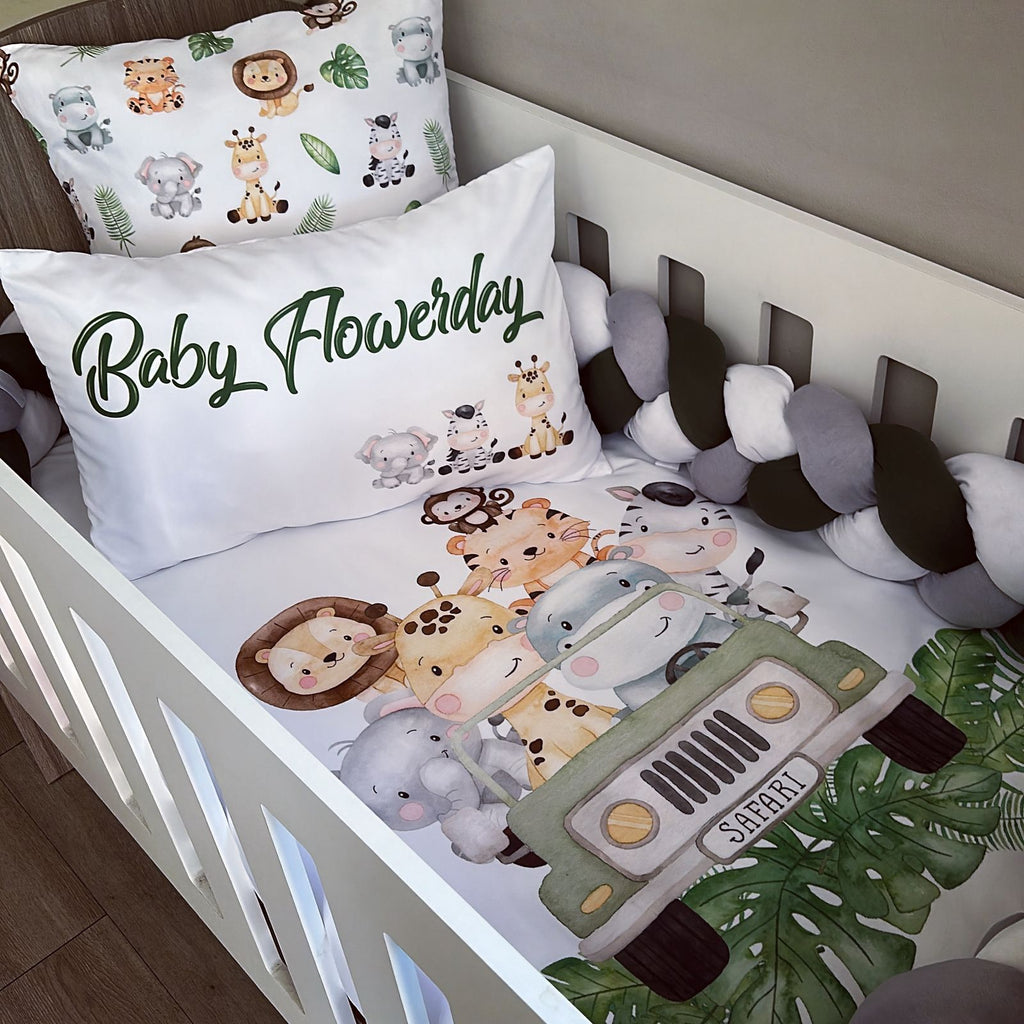 Cot Bedding - Safari Set 32 baby neutral nursery linen set South Africa