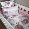Cot Bedding - Pink Peony Set 01
