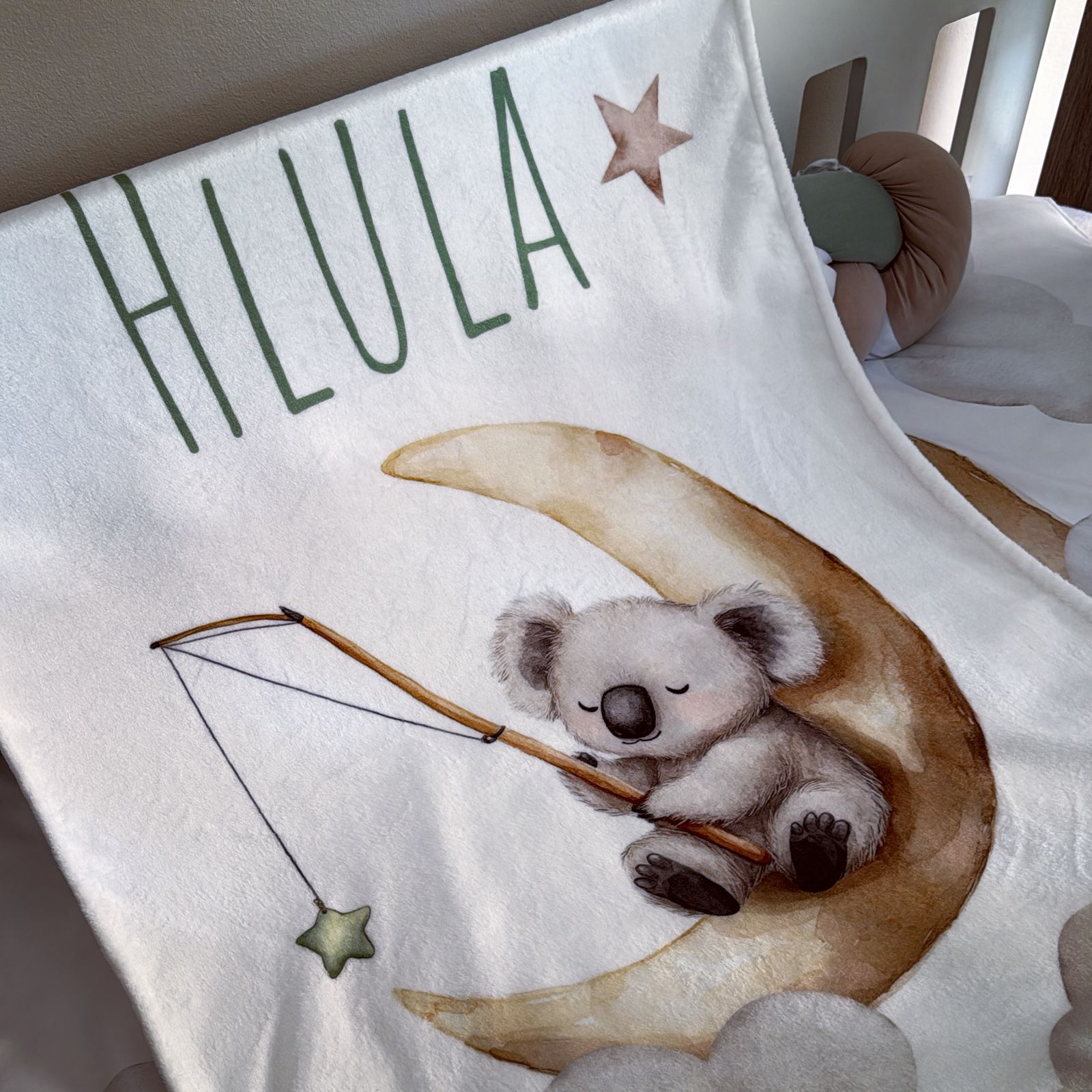 Cot Bedding - Sage Koala Set 01