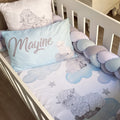 Cot Bedding - Blue Sheep Set 02 baby boy nursery linen set South Africa