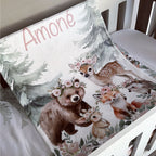 Cot Bedding - Pink Woodlands Set 11