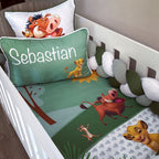 Cot Bedding - Green Lion King Set 01 baby neutral nursery linen set South Africa