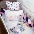 Cot Bedding - Navy Pink Safari Set 01