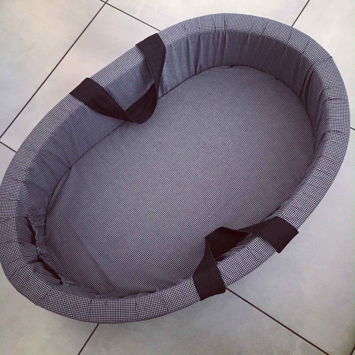 Carry Cot - Black Check 01 baby carry cots South Africa