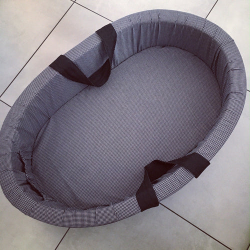 Carry Cot - Black Check 01 baby carry cots South Africa