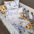 Cot Bedding - Safari Set 16 baby neutral nursery linen set South Africa