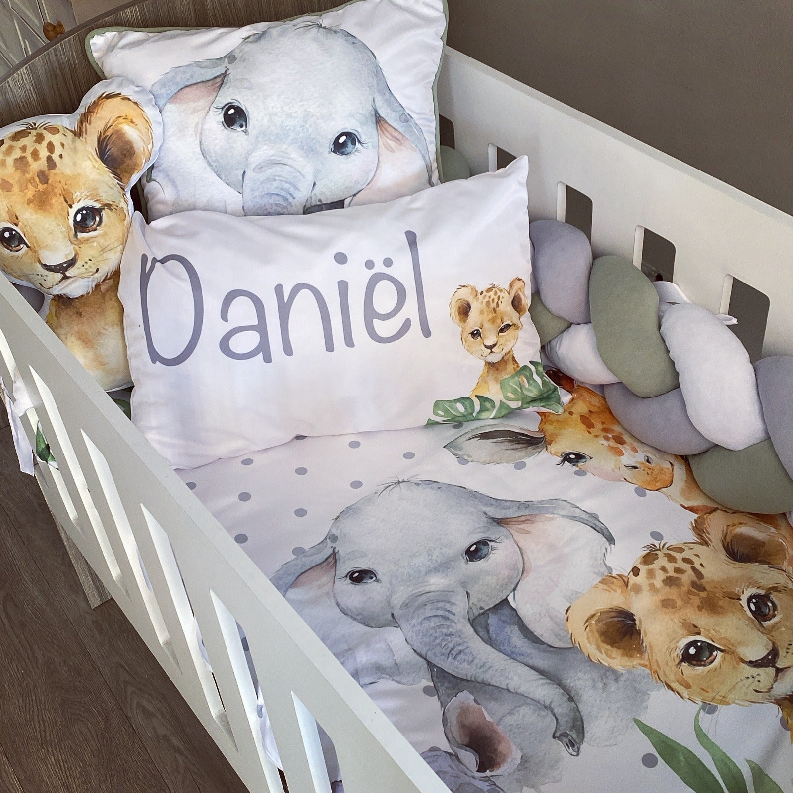 Cot Bedding - Safari Set 16 baby neutral nursery linen set South Africa