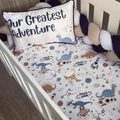 Cot Bedding - Blue Dinosaur Set 01 baby boy nursery linen set South Africa