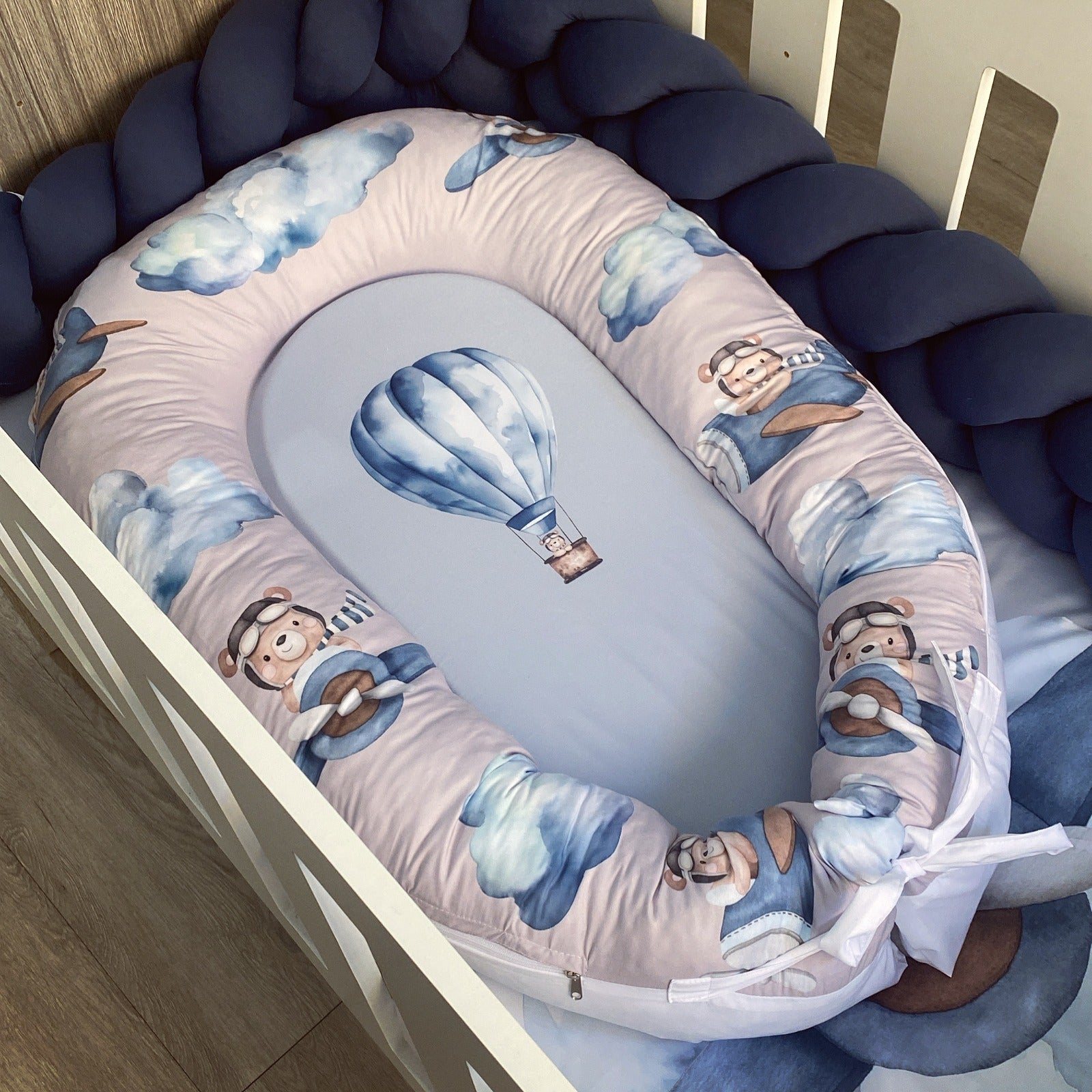 Nest - Plane Bear 01 baby nursery snuggle nests South Africa