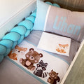 Cot Bedding - Woodlands Set 09 baby neutral nursery linen set South Africa