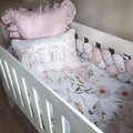 Cot Bedding - Dusty Pink Flower Set 02
