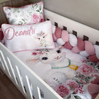 Cot Bedding - Pink Sheep Set 07