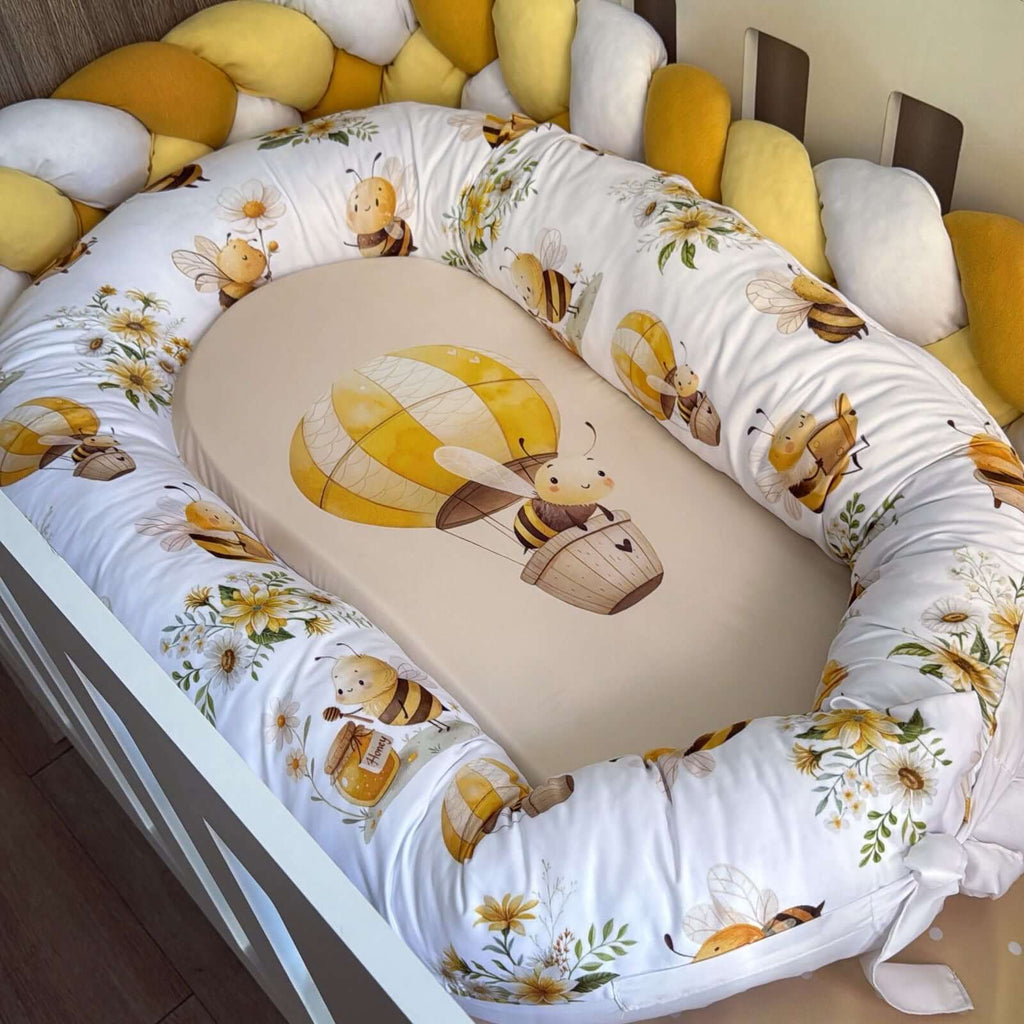 Cot Bedding - Yellow Bee Set 05
