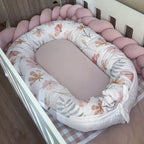 Cot Bedding - Check Flower Set 02