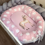 Cot Bedding - Pink Farm Set 07