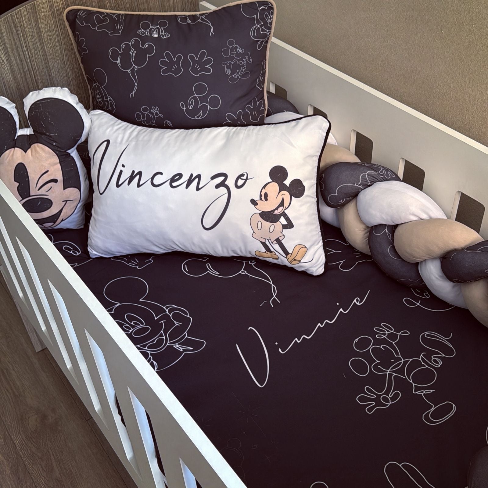Cot Bedding - Mickey Mouse Set 04 baby neutral nursery linen set South Africa