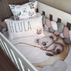 Cot Bedding - Sage Koala Set 01