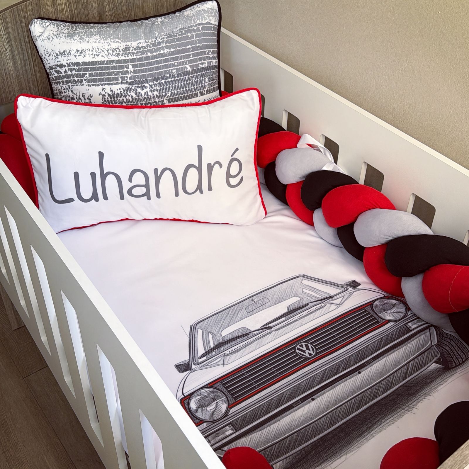Cot Bedding - Volkswagen Car set 01 baby boy nursery linen set South Africa