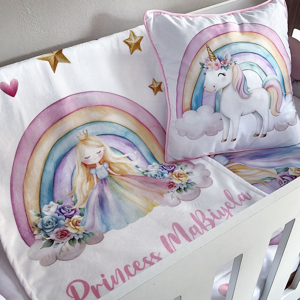 Cot Bedding - Pink Unicorn Set 12