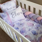 Cot Bedding - Pink Purple Butterfly Set 02