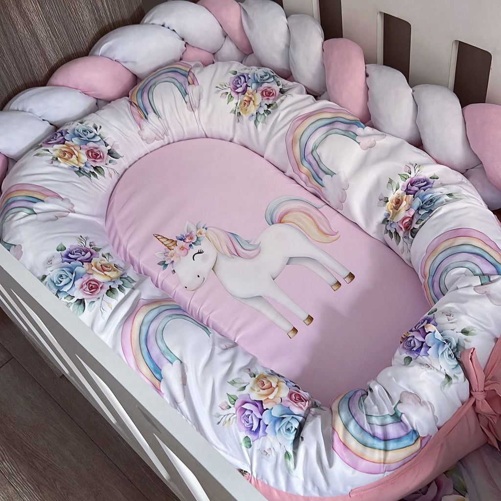 Cot Bedding - Pink Unicorn Set 12
