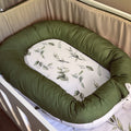 Nest - Olive Green Leaf 01 baby nursery snuggle nests South Africa