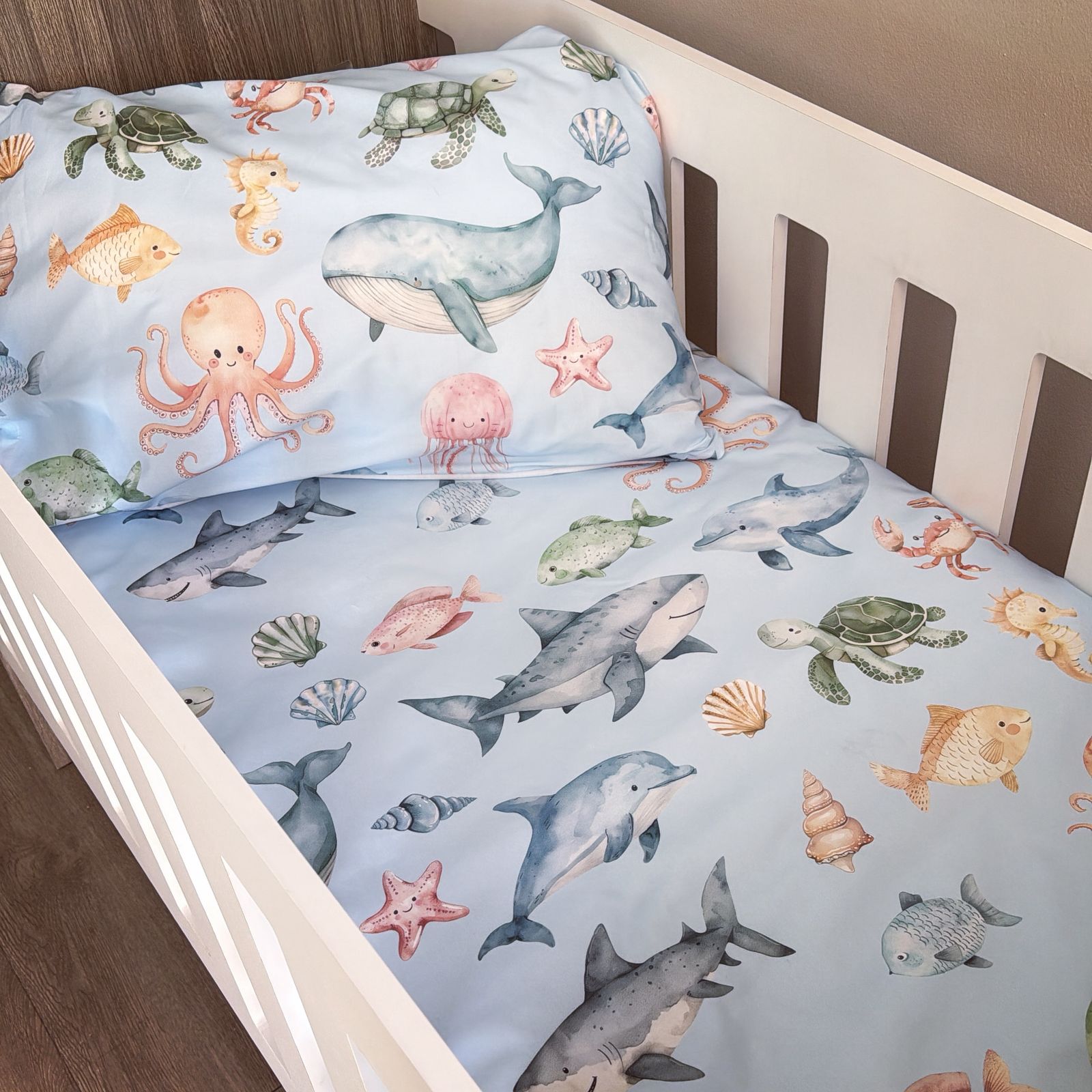 Cot Bedding - Under the Sea Set 10 baby boy nursery linen set South Africa