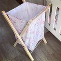 Wooden Laundry Baskets  - Pink Flower 01