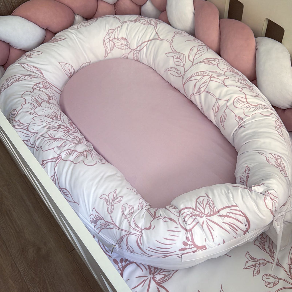 Cot Bedding - Pink Flower Set 13