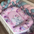 Nest - Pink Flowers Elephant 07 baby nursery snuggle nests South Africa