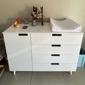 Zoe White Compactum 4 Drawer B0429