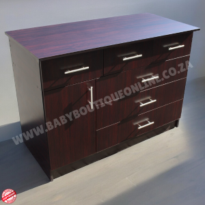 Large Compactum 3 Top Drawers Burgundy B0033
