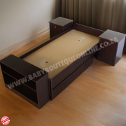 5-in-1 Cot - Melamine Burgundy B0072